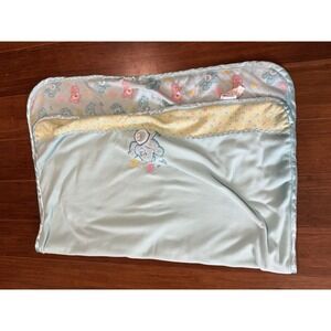 Vintage Care Bears Patchwork Baby Blanket